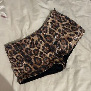 Charlotte Russe Leopard Shorts